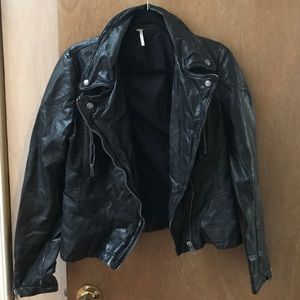 Free People leather jacket